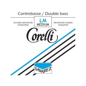 Set de cuerdas contrabajo Corelli tungsteno 370M Medium 1/8