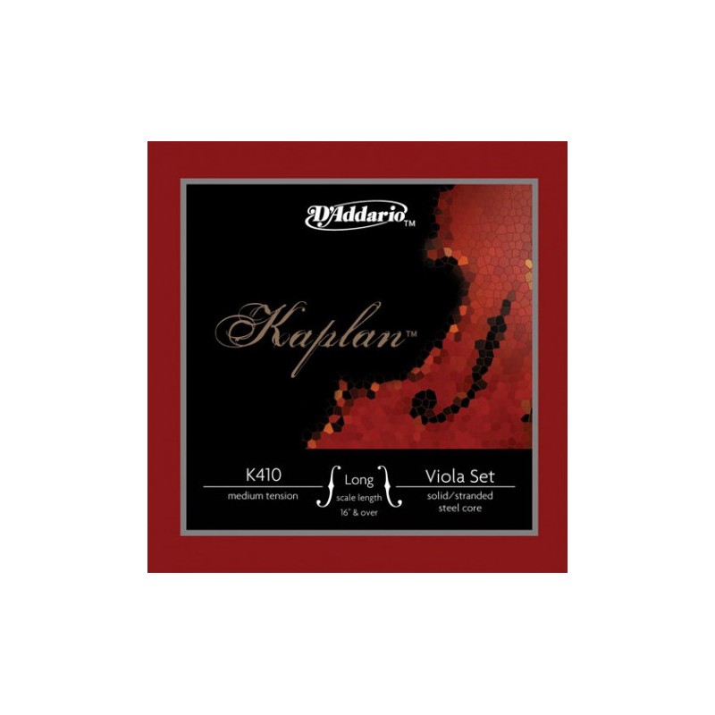 Set de cuerdas viola D'Addario Kaplan K410 LM Long, Medium