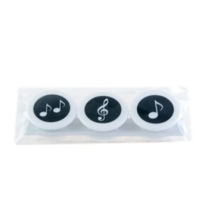 Set pinzas magnéticas musicales blancas