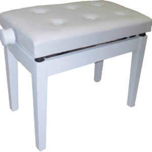 PIANO BENCH BGM WHITE-WHITE