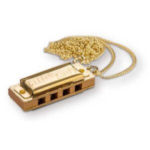 HOHNER LITTLE LADY, GOLD PLATED WITH NECKLACE