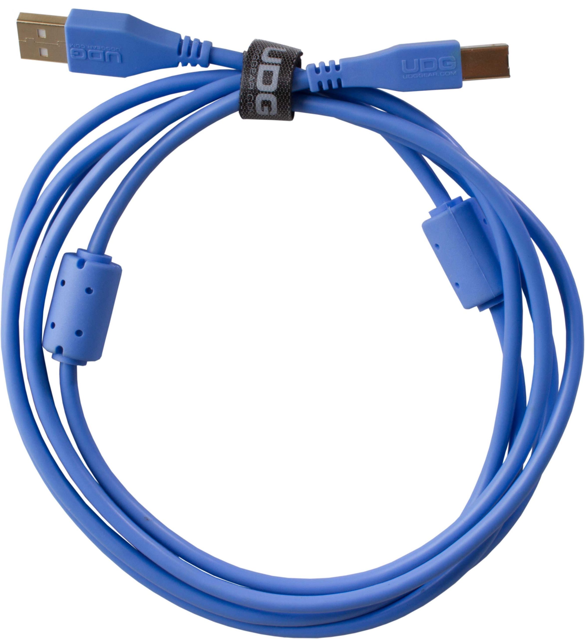 U95001LB - ULTIMATE AUDIO CABLE USB 2.0 A-B BLUE STRAIGHT 1M