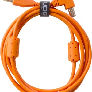U95004OR - ULTIMATE AUDIO CABLE USB 2.0 A-B ORANGE ANGLED 1M