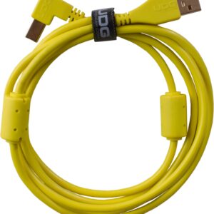 U95006YL - ULTIMATE AUDIO CABLE  USB 2.0 A-B YELLOW ANGLED 3M
