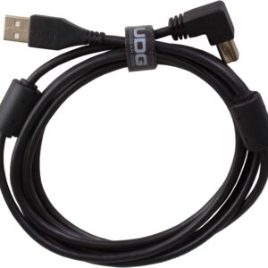 U95006BL - ULTIMATE AUDIO CABLE USB 2.0 A-B BLACK ANGLED 3M