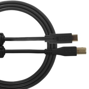 U96001BL - ULTIMATE AUDIO CABLE USB 2.0 C-B BLACK STRAIGHT 1,5M