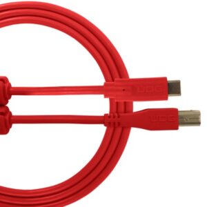U96001RD - ULTIMATE AUDIO CABLE USB 2.0 C-B RED STRAIGHT 1,5M