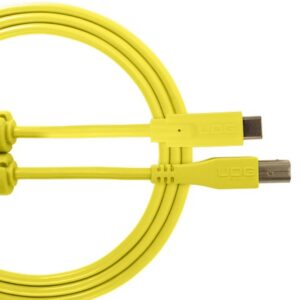 U96001YL - ULTIMATE AUDIO CABLE USB 2.0 C-B YELLOW STRAIGHT 1,5M