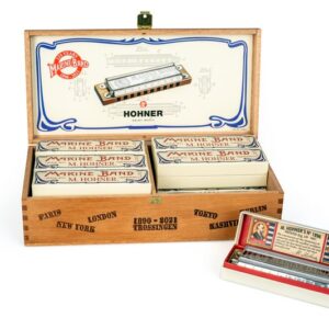 HOHNER MARINE BAND 125TH ANNIVERSARY DISP.12 PCS