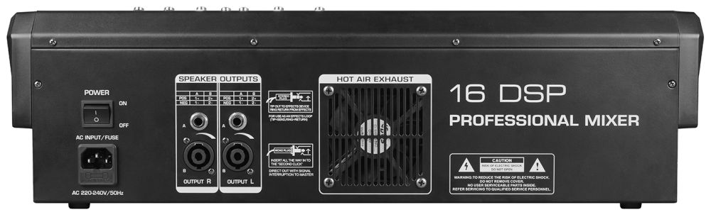 MESA DE MEZCLAS EK AUDIO AMPLIFICADA Y CON EFECTOS KW12E - Imagen 2